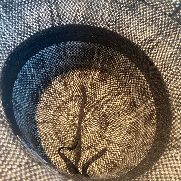 WOOL Black plaid bucket hat TRENDY AND CHIC - Picture 4 of 5